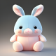 11-4007997947-Cute kawaii Squishy rabbit plush toy, realistic texture, visible stitch line, soft smooth lighting, vibrant studio