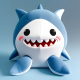 9-2210874677-Cute kawaii Squishy shark plush toy, realistic texture, visible stitch line, soft smooth lighting, vibrant studio l
